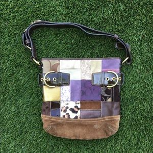 Super fun Coach patchwork messenger bag #3573